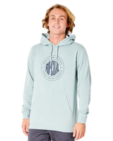 The Rip Curl Mens Stapler Hoodie in Vintage Blue