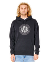 The Rip Curl Mens Stapler Hoodie (2022) in Black