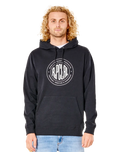 The Rip Curl Mens Stapler Hoodie (2022) in Black