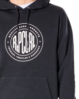 The Rip Curl Mens Stapler Hoodie (2022) in Black