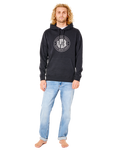 The Rip Curl Mens Stapler Hoodie (2022) in Black