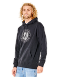 The Rip Curl Mens Stapler Hoodie (2022) in Black