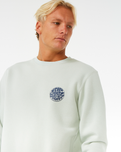 The Rip Curl Mens Wetsuit Icon Sweatshirt in Mint