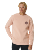 The Rip Curl Mens Wetsuit Icon Sweatshirt in Peach