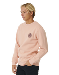 The Rip Curl Mens Wetsuit Icon Sweatshirt in Peach