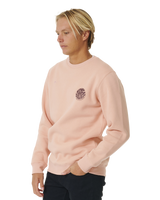 The Rip Curl Mens Wetsuit Icon Sweatshirt in Peach