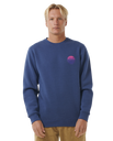 The Rip Curl Mens Wetsuit Icon Sweatshirt in Washed Navy