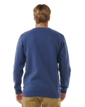 The Rip Curl Mens Wetsuit Icon Sweatshirt in Washed Navy