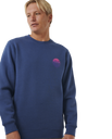 The Rip Curl Mens Wetsuit Icon Sweatshirt in Washed Navy