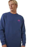 The Rip Curl Mens Wetsuit Icon Sweatshirt in Washed Navy