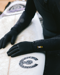 The C-Skins Wired 3mm Wetsuit Gloves in Black