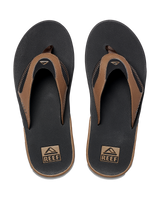 Fanning Flip Flops in Black & Tan