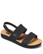 The Reef Womens Water Vista Sandal in Black & Tan