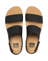 The Reef Womens Water Vista Sandal in Black & Tan