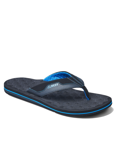 The Reef Mens The Ripper Flip Flops in Black & Blue