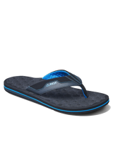 The Reef Mens The Ripper Flip Flops in Black & Blue