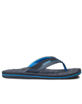 The Reef Mens The Ripper Flip Flops in Black & Blue