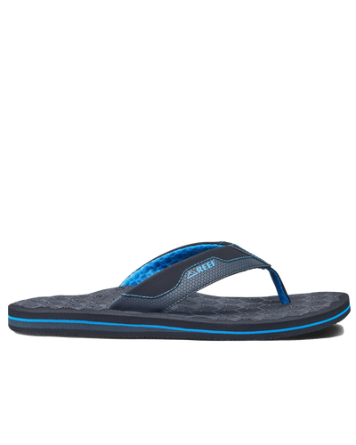 The Reef Mens The Ripper Flip Flops in Black & Blue