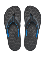 The Reef Mens The Ripper Flip Flops in Black & Blue