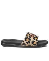 The Reef Womens One Sliders in Classic Leopard