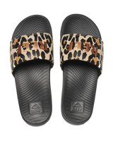 The Reef Womens One Sliders in Classic Leopard