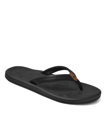 The Reef Womens Tides Flip Flops in Black