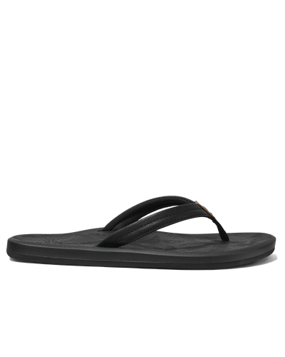 The Reef Womens Tides Flip Flops in Black