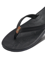 The Reef Womens Tides Flip Flops in Black