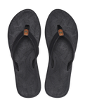 The Reef Womens Tides Flip Flops in Black