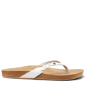 The Reef Womens Cushion Court Twist Flip Flops in White