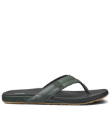 The Reef Mens Cushion Phantom Flip Flops in Geo Olive