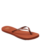 The Reef Womens Bliss Nights Flip Flops in Brunette