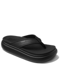 The Reef Womens Cushion Bondi Flip Flops in Black & Black