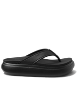 The Reef Womens Cushion Bondi Flip Flops in Black & Black