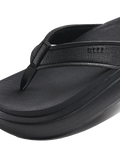 The Reef Womens Cushion Bondi Flip Flops in Black & Black