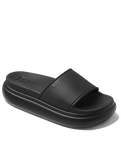 The Reef Womens Cushion Bondi Bay Sliders in Black & Black