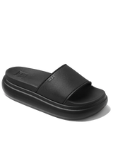 The Reef Womens Cushion Bondi Bay Sliders in Black & Black