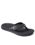 The Reef Womens Santa Ana Flip Flops in Black & White