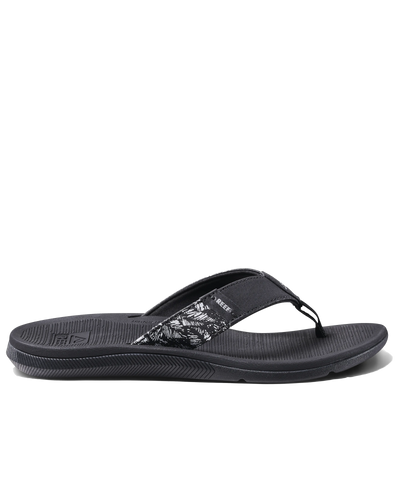 The Reef Womens Santa Ana Flip Flops in Black & White