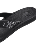 The Reef Womens Santa Ana Flip Flops in Black & White