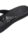 The Reef Womens Santa Ana Flip Flops in Black & White