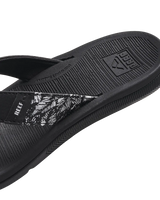 The Reef Womens Santa Ana Flip Flops in Black & White