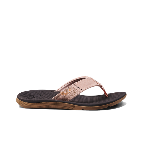 The Reef Womens Santa Ana Flip Flops in Peach Parfait