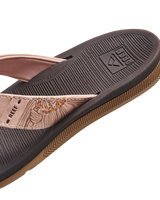 The Reef Womens Santa Ana Flip Flops in Peach Parfait