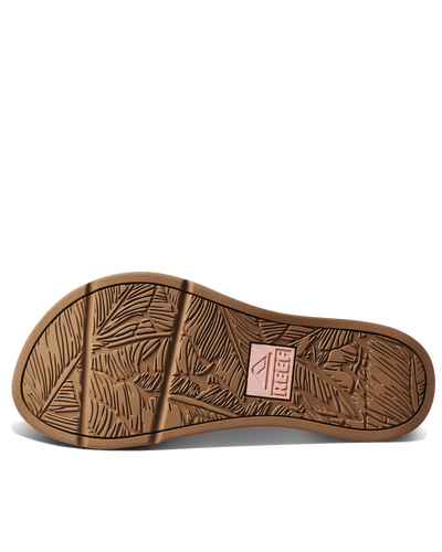 The Reef Womens Santa Ana Flip Flops in Peach Parfait