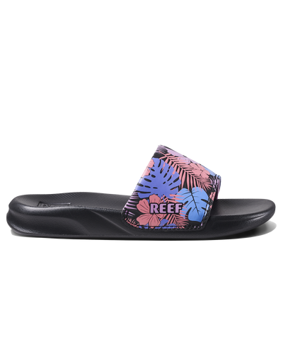 The Reef Girls Girls One Sliders in Purple Fronds