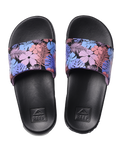 The Reef Girls Girls One Sliders in Purple Fronds