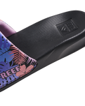 The Reef Girls Girls One Sliders in Purple Fronds