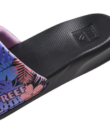 The Reef Girls Girls One Sliders in Purple Fronds