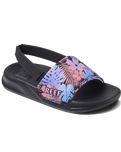 The Reef Girls Girls Little One Sliders in Purple Fronds